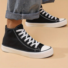 Men's High Top Skate Shoes Non Slip Casual Sneakers for Outdoor Activities