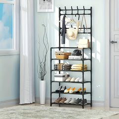 Floor Coat Rack Shoes Rack Multifunctional Storage Coat Garment Rack