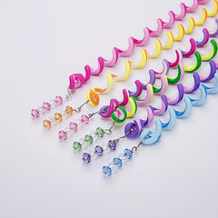 6pcs Colorful Crystal Headbands for Girls