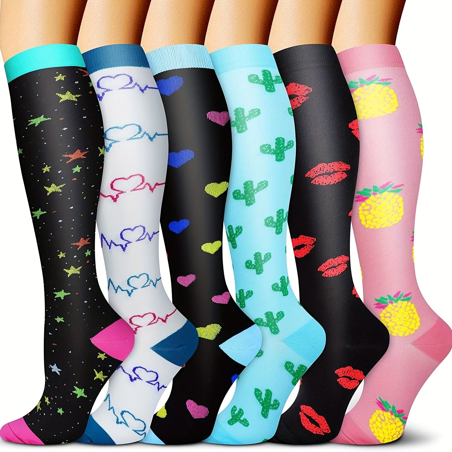 High Performance Compression Socks for Men - Ideal for Running Cycling Hiking