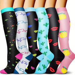 High Performance Compression Socks for Men - Ideal for Running Cycling Hiking