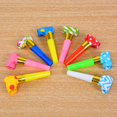 40pcs Plastic Whistle Birthday Party Event Aid Props Random Pattern