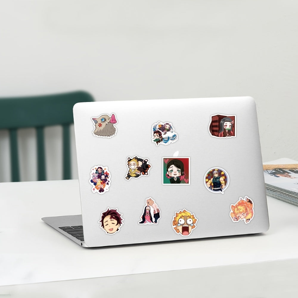 50pcs Anime Vinyl Waterproof Sticker Packs For Skateboard Luggage Laptop Bottle