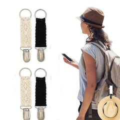 1 pc Straw Hat Clip Lightweight Travel Hat Clip Portable Clip For Bag