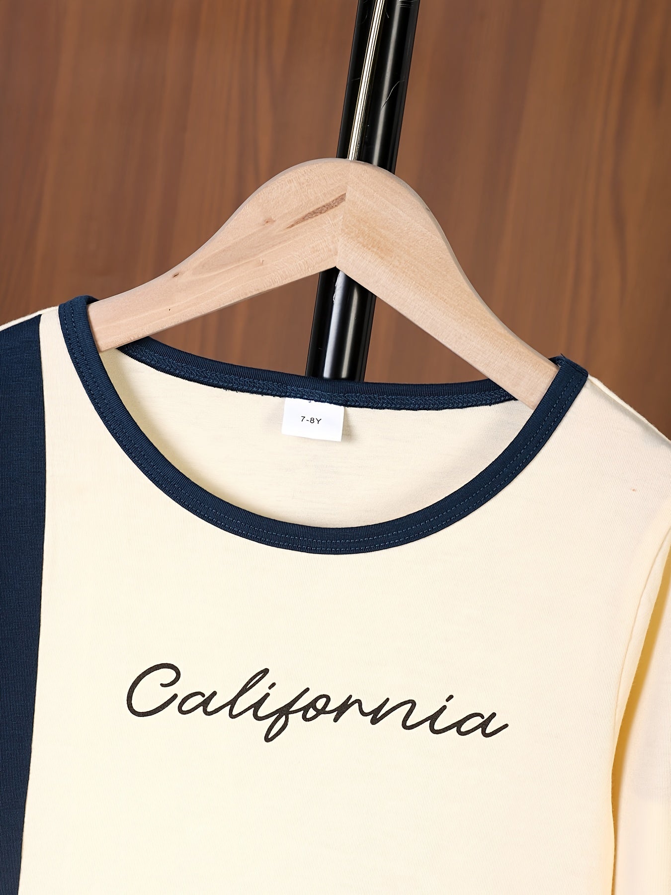 California Boy's 2pcs Block Sweatshirt & Sweatpants Set for Spring/Fall