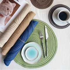 Non Slip Cotton Table Placemat for Western Dining
