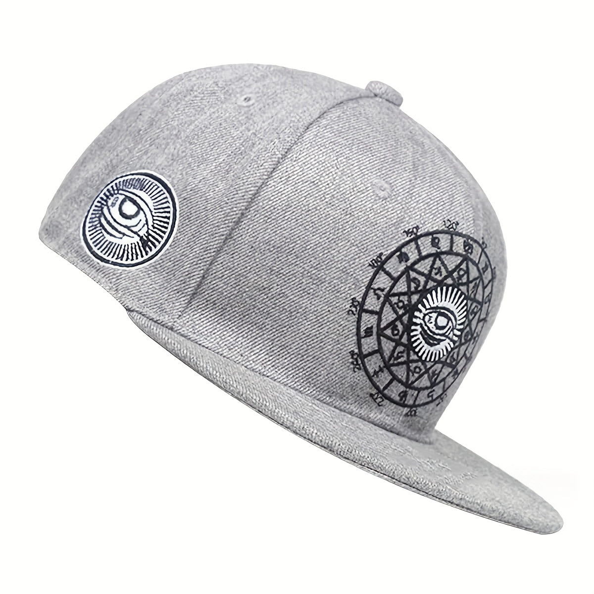 Big Eye Embroidery Snapback Hat Unisex Hip Hop Baseball Cap