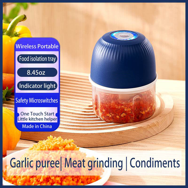 Portable Mini Meat Grinder USB Chargeable Garlic Chopper