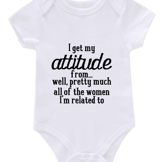 Newborn Infant Romper I GET MY ATTITUDE Bodysuit