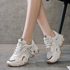 Women's Colorblock Mesh Sneakers Breathable Soft Sole Shoes