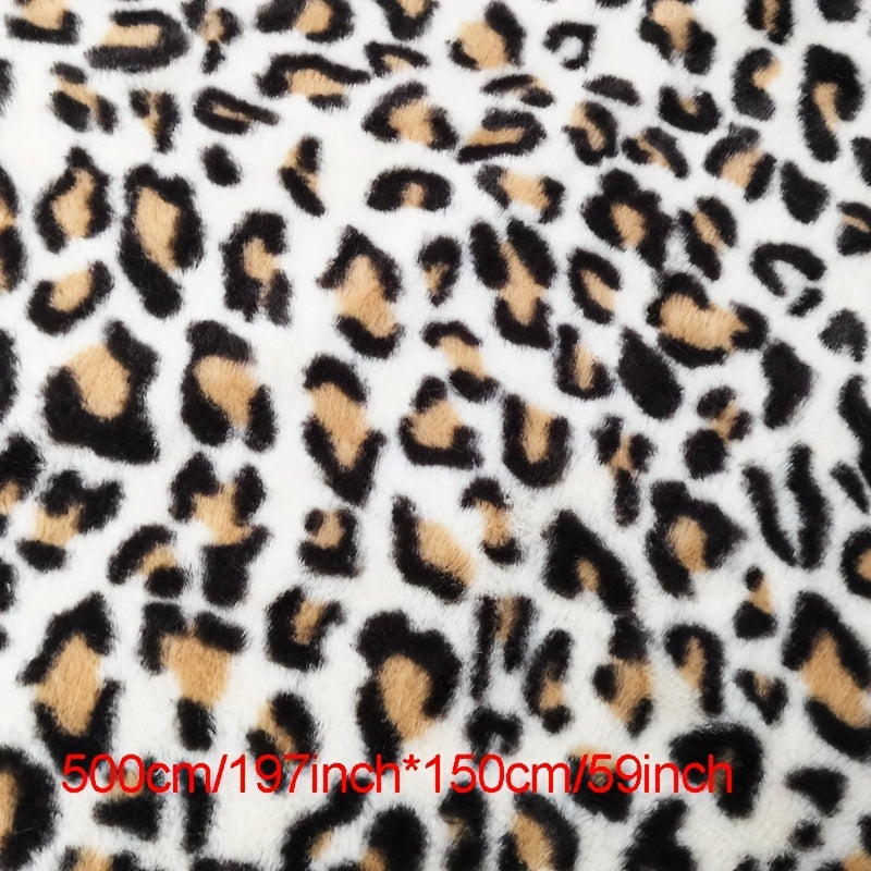 Little Rabbit Hair Printed Fabric Rabbit Plush Large Leopard Costume Toy Flannel
