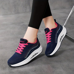 Women's Air Cushioned Running Shoes Mesh Breathable Outdoor Sports Shoes