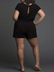 V-Neck Waist Romper