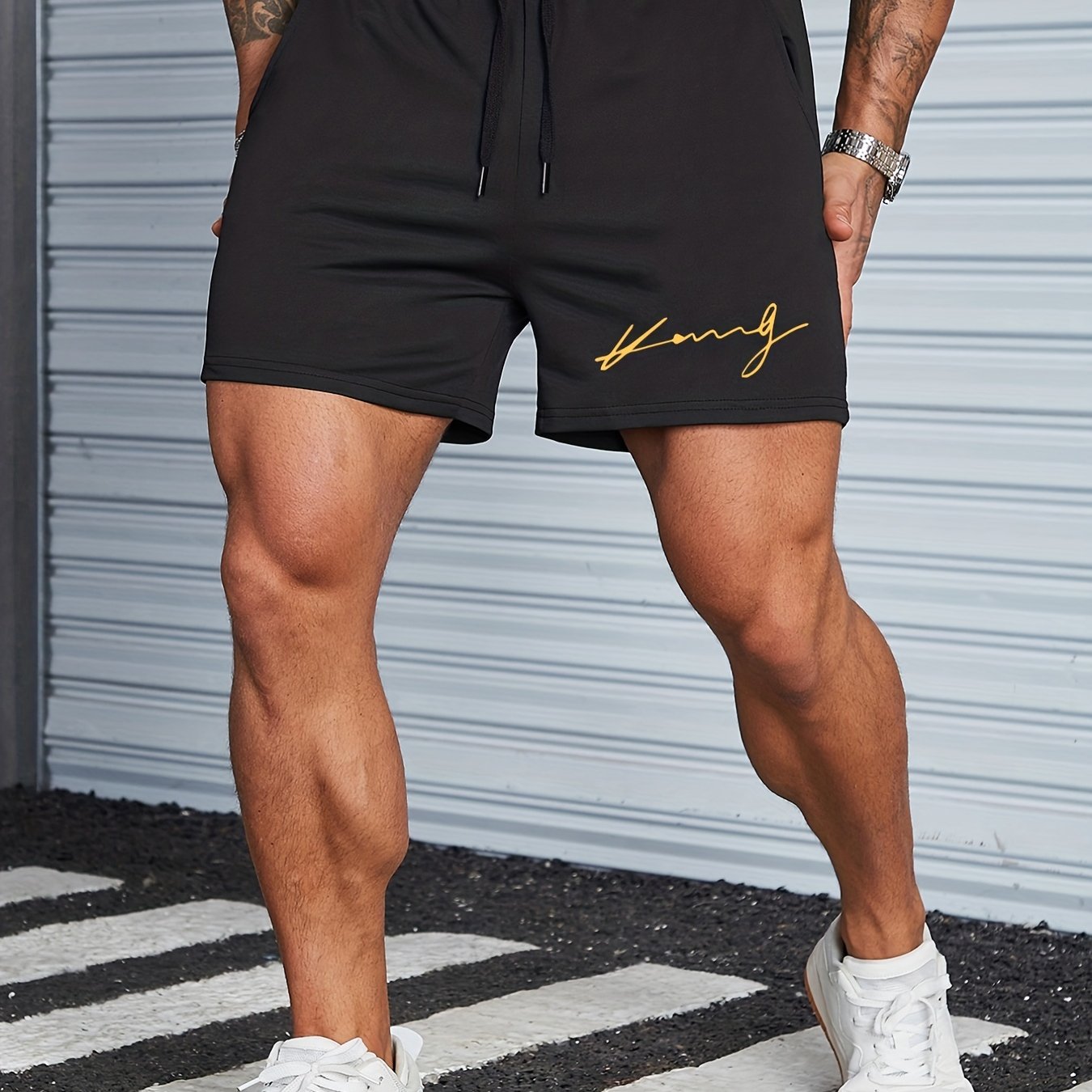 Men's Comfy Elastic Waist Drawstring Shorts