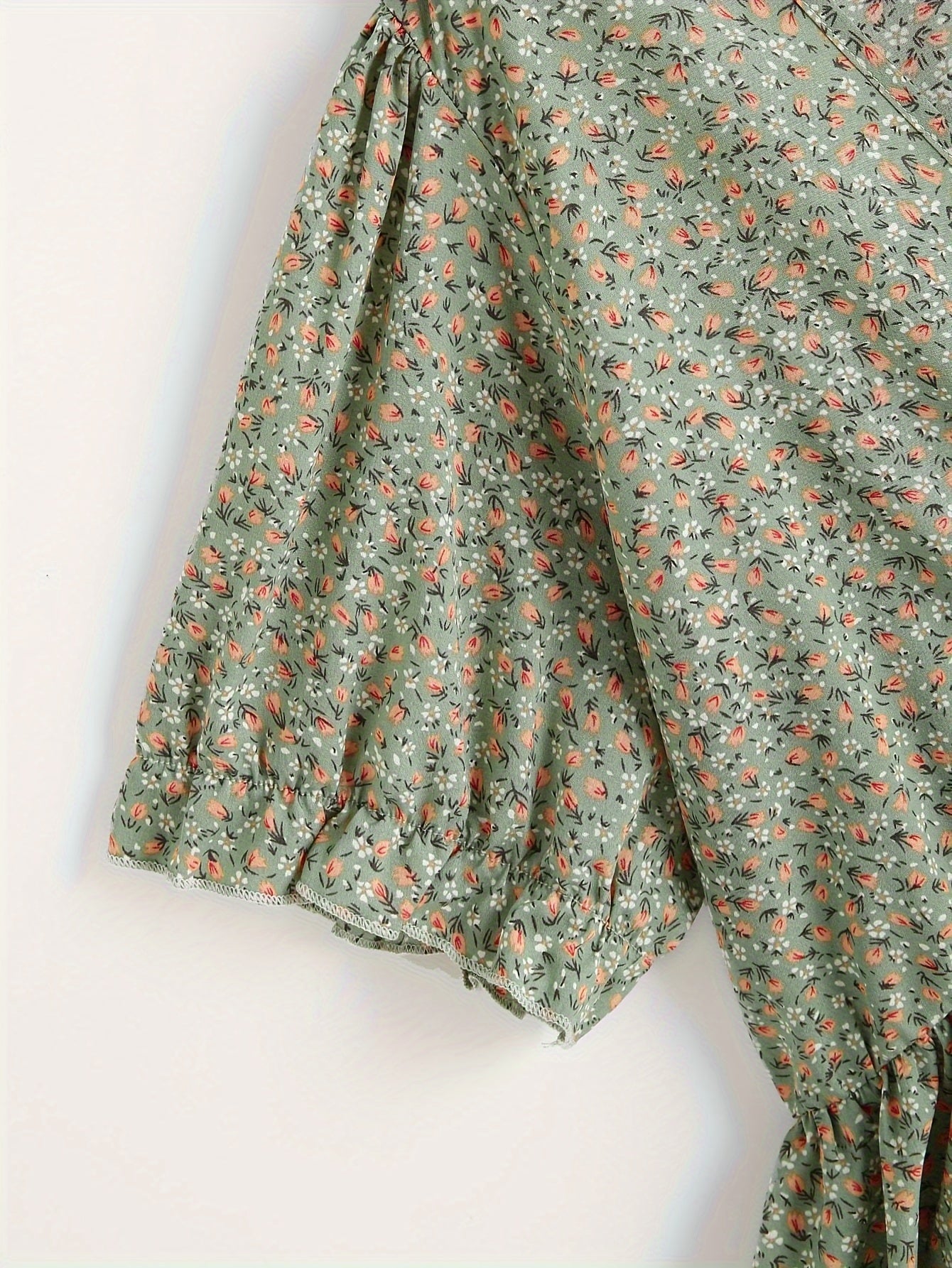 Boho Blouse Women's V Neck Knot Peplum Top