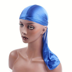 Candy Satin Durags Bandanas Turban Hat Biker Skull Cap Headband Hair Accessories