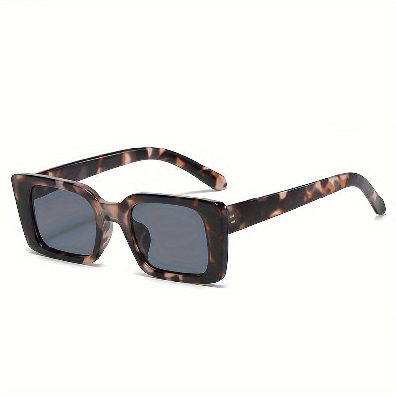 Y2K Rectangle Sunglasses Mod Tortoiseshell UV400