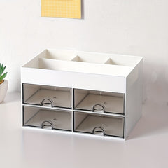 Double Layer Desktop Organizer Drawer Storage Box
