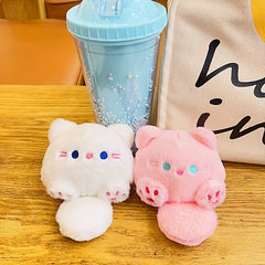 Tuantuan Cat Keychain Catching Machine Doll Plush Gift Cartoon Keychain