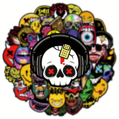 50PCS Horror Stickers Halloween Waterproof Vinyl Decals