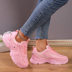 Women's Breathable Running Shoes Thick Bottom Sneakers