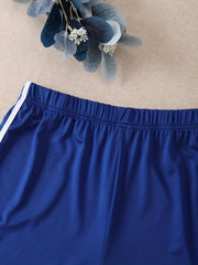 Elastic Waist Trim Shorts Casual Sporty Binding Shorts