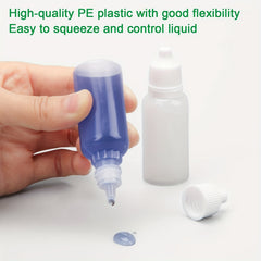 6pcs 15ml Empty Plastic Dropper Bottles for Home & Travel