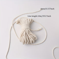 4 Strand Macrame Cord Christmas Decor Cotton Thread for DIY Knitting Crocheting