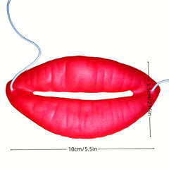 2pcs Pink Lips Funny Novelty Prank Accessories for Adults Party
