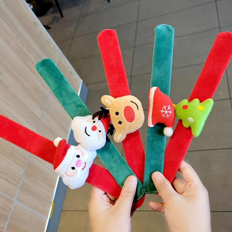 5pcs Christmas Puff Ring Decoration Bracelet Small Gift