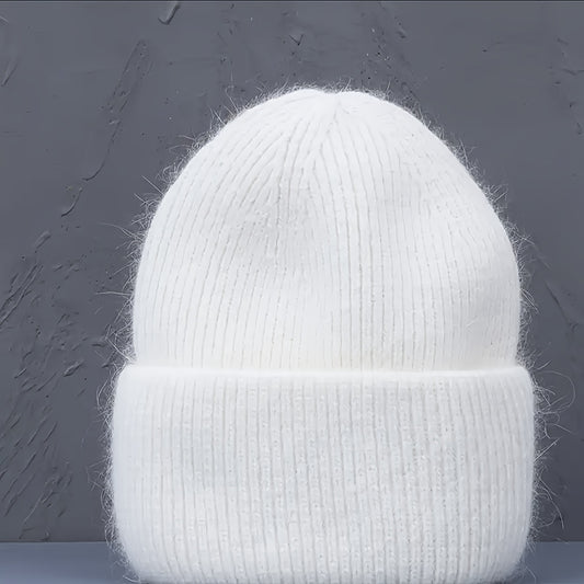 Solid Beanie Hats For Women Men Winter Knitted Warm Hats Sun Protection Hat