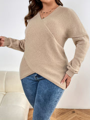Solid Long Sleeve Casual Sweater