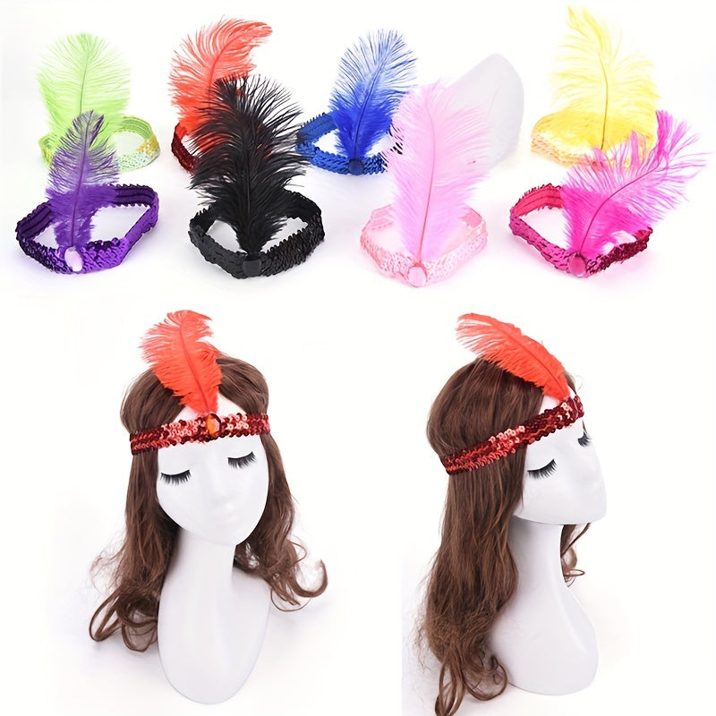 Glitter Flapper Charleston Costume Headband