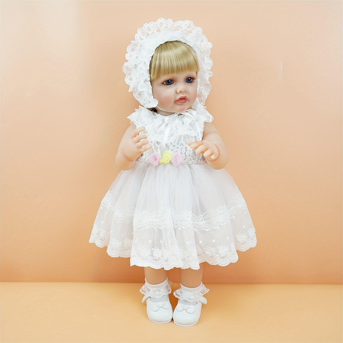 55 Doll Vinyl Princess Wedding Gown Blonde Hair Ideal Christmas Halloween