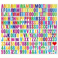 24 Sheets Waterproof Letter Stickers for Mailboxes Cars Numbers Symbols