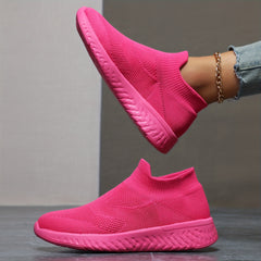 Women's Solid Outdoor Shoes Breathable Running Casual Sports Shoes