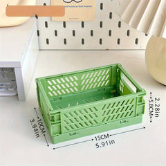 1pc Hollow Out Storage Basket Desktop Organizer Box