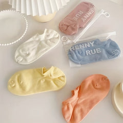 6 Pairs Kids Candy Cotton Blend Summer Socks
