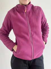 Warm Fleece Liner Outdoor Jacket Full Zip Long Sleeve Mock Neck