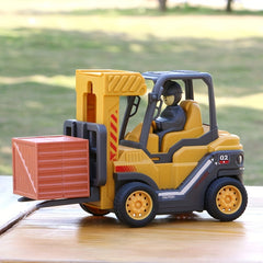Pushback Toy Car Engineering Car Crane Forklift Baby Toy Car