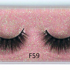 Faux Mink 3D Natural Look False Eyelashes, 200 Pairs