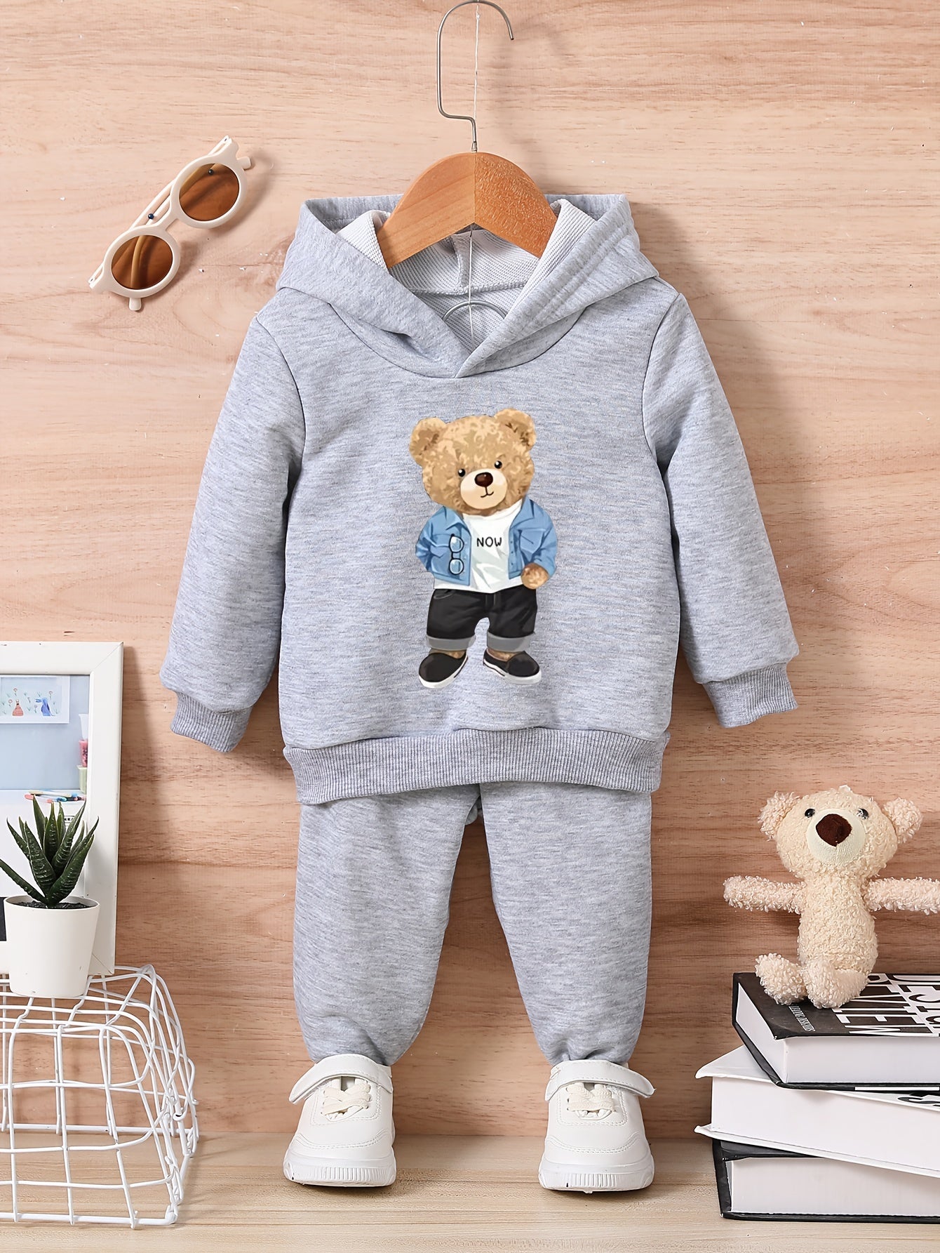 Bear Style Baby Outfit Set for Autumn/Winter