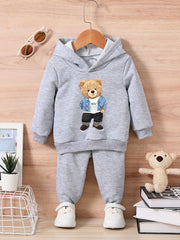 Bear Style Baby Outfit Set for Autumn/Winter