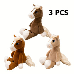 Big Eyed Horse Plush Doll Stuffed Animal Toy Kids' Birthday Gift
