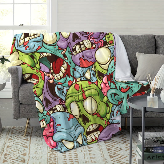 Little Ghost Print Blanket for Winter Indoor Outdoor Use