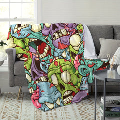 Little Ghost Print Blanket for Winter Indoor Outdoor Use