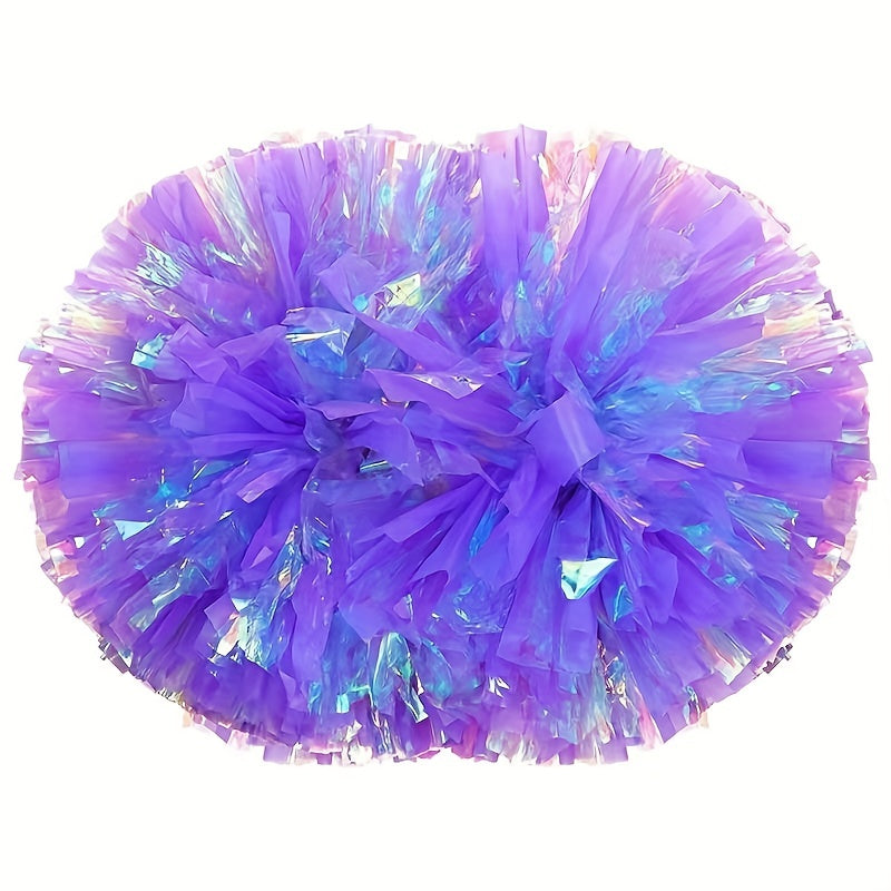 2pcs 11.81inch Colorful Cheering Poms Handheld Props Dancing Supplies