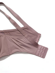 Bra Contrast Lace Bow Front Underwire Bra