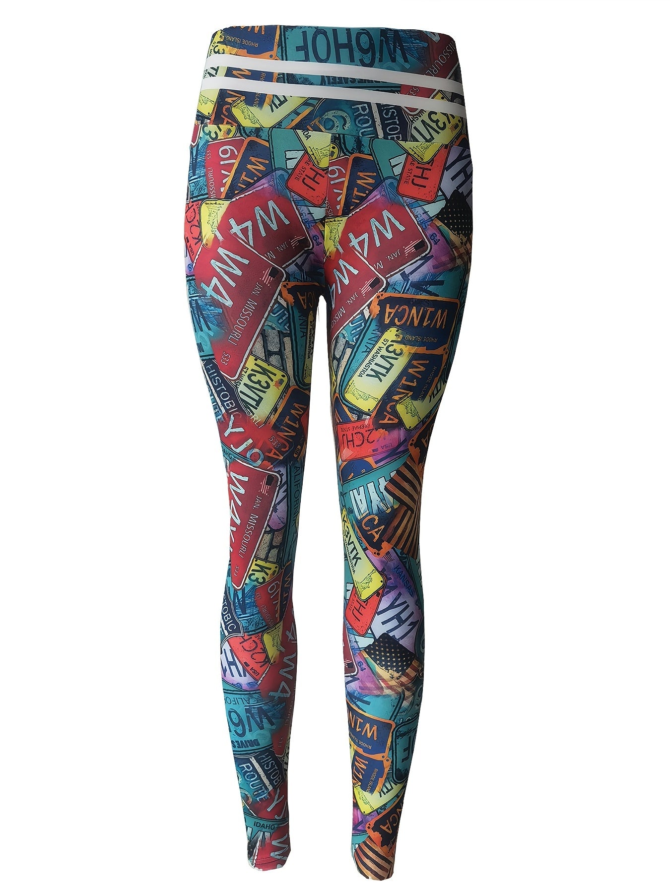 High Waist Print Yoga Pants Quick Dry Leggings
