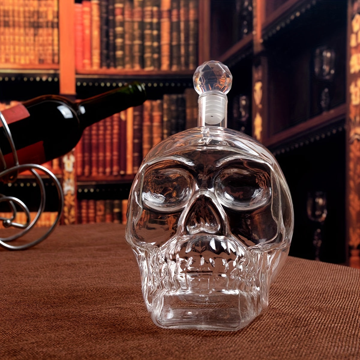 Skull Shape Vodka Bottle With Creative Lid